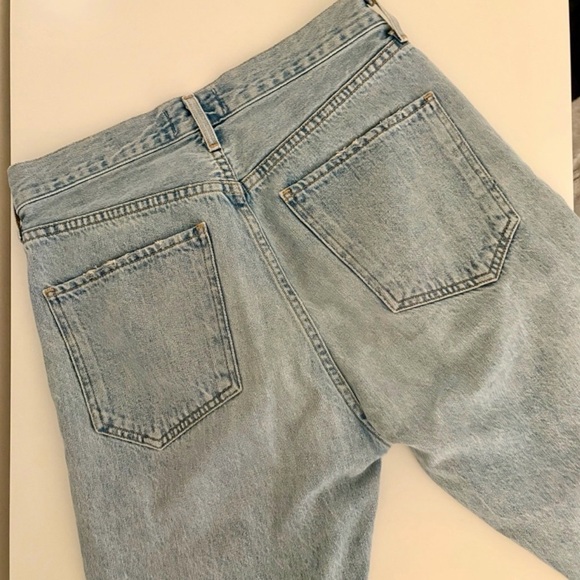 AGOLDE Jamie Distressed Light Blue Jeans - Picture 5 of 9